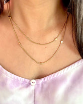 Simple double layered necklace