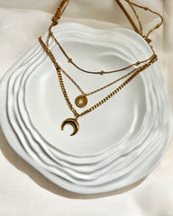 Laila Sun & Moon 3 layered necklace✨