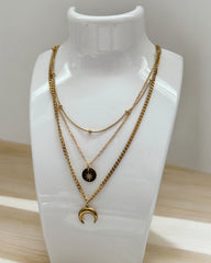 Laila Sun & Moon 3 layered necklace✨