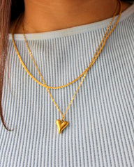 Antitarnish Heart Layered Necklace✨