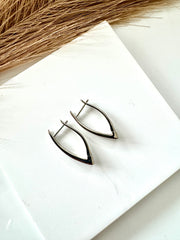 Irregular Shape Silver Antitarnish Earrings