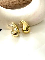 Gold Tear Drop Antitarnish Earrings