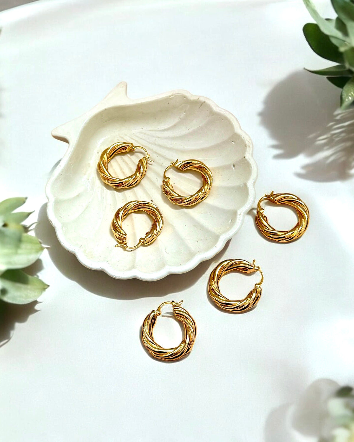 Rihana Croissant Hoops✨