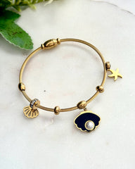 Antitarnish Shell Bracelet Bangle