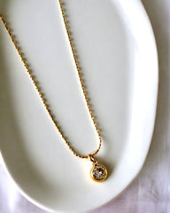 Simple Diamond Antitarnish Necklace