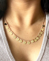 Cute Coin 18K Gold Plated Antitarnish Necklace