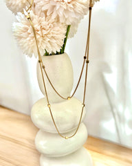 Simple double layered necklace