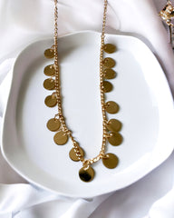 Cute Coin 18K Gold Plated Antitarnish Necklace