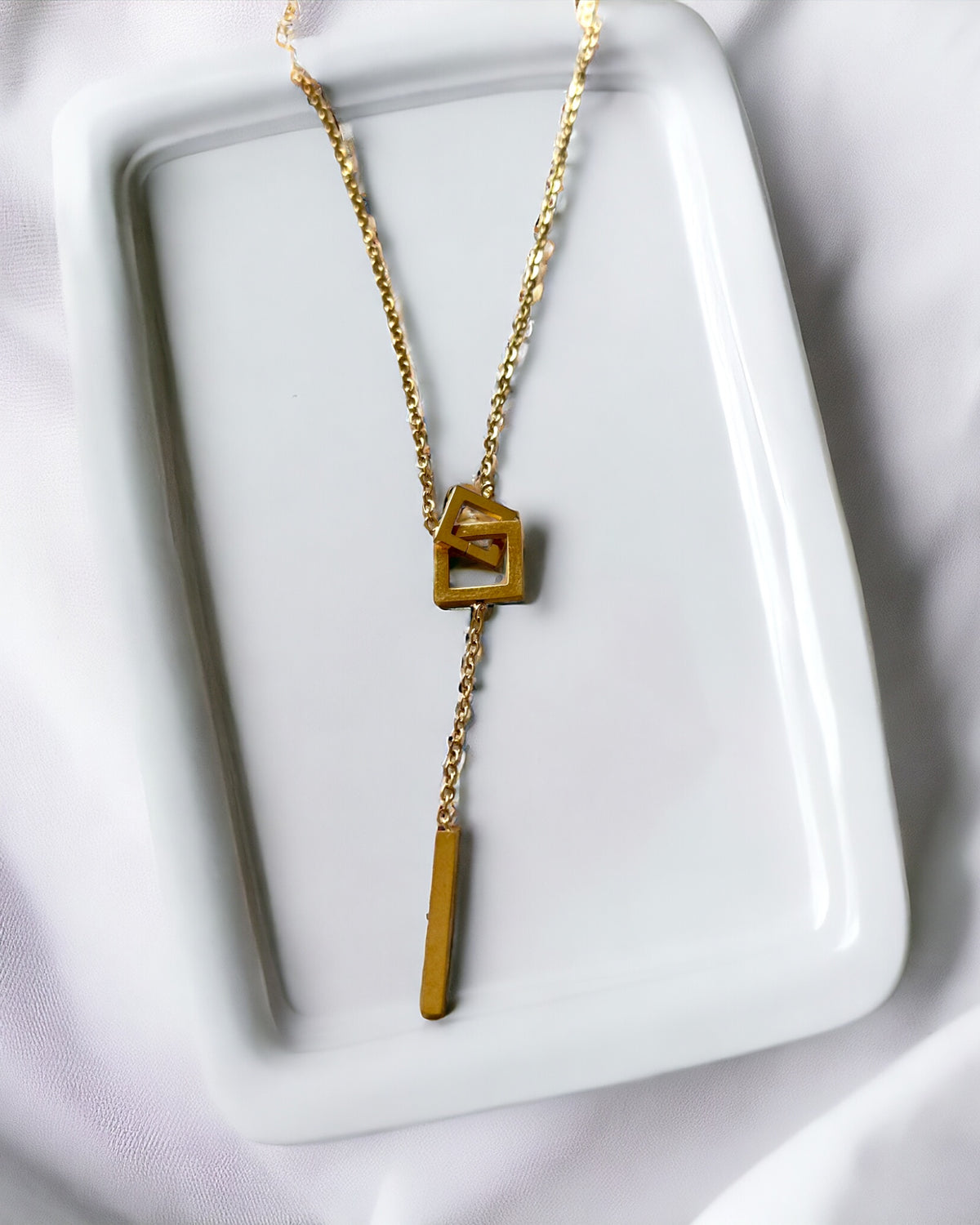 Square Link Antitarnish Necklace