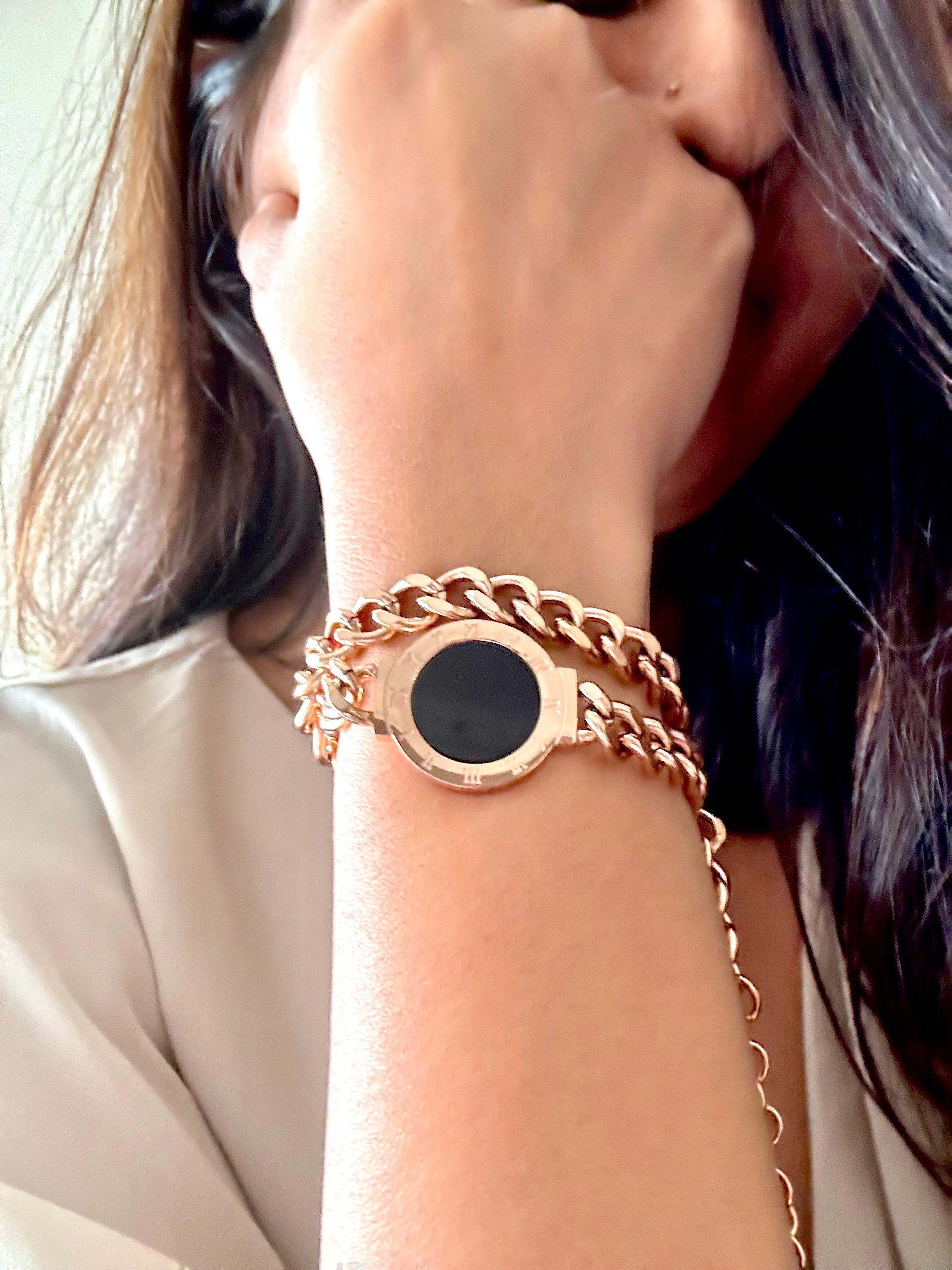 Chunky Reversible Roman Watch Bracelet