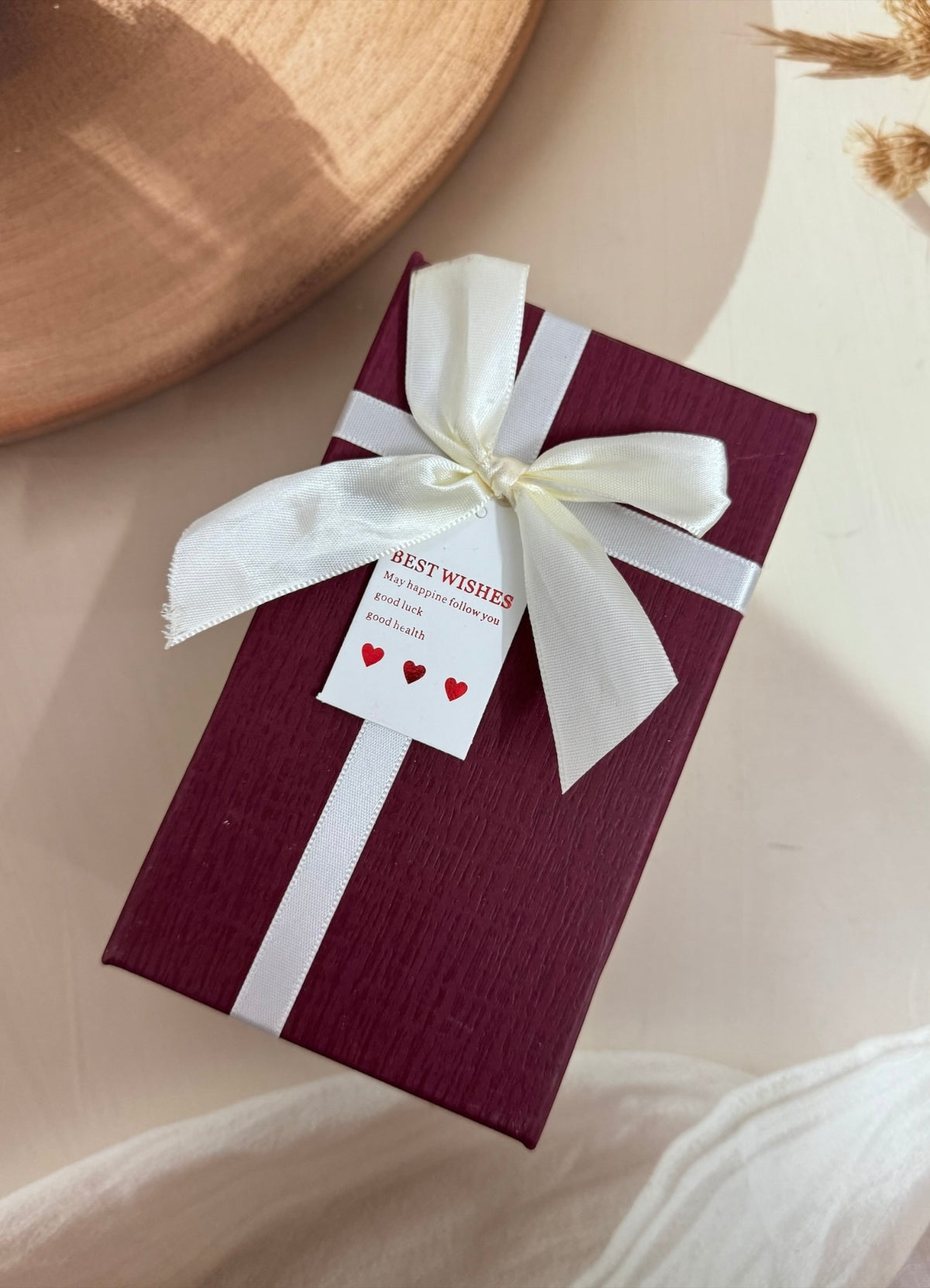 Maroon Rakhi Gift Box 🎁