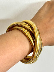 Antitarnish Spiral Wrap Bracelet