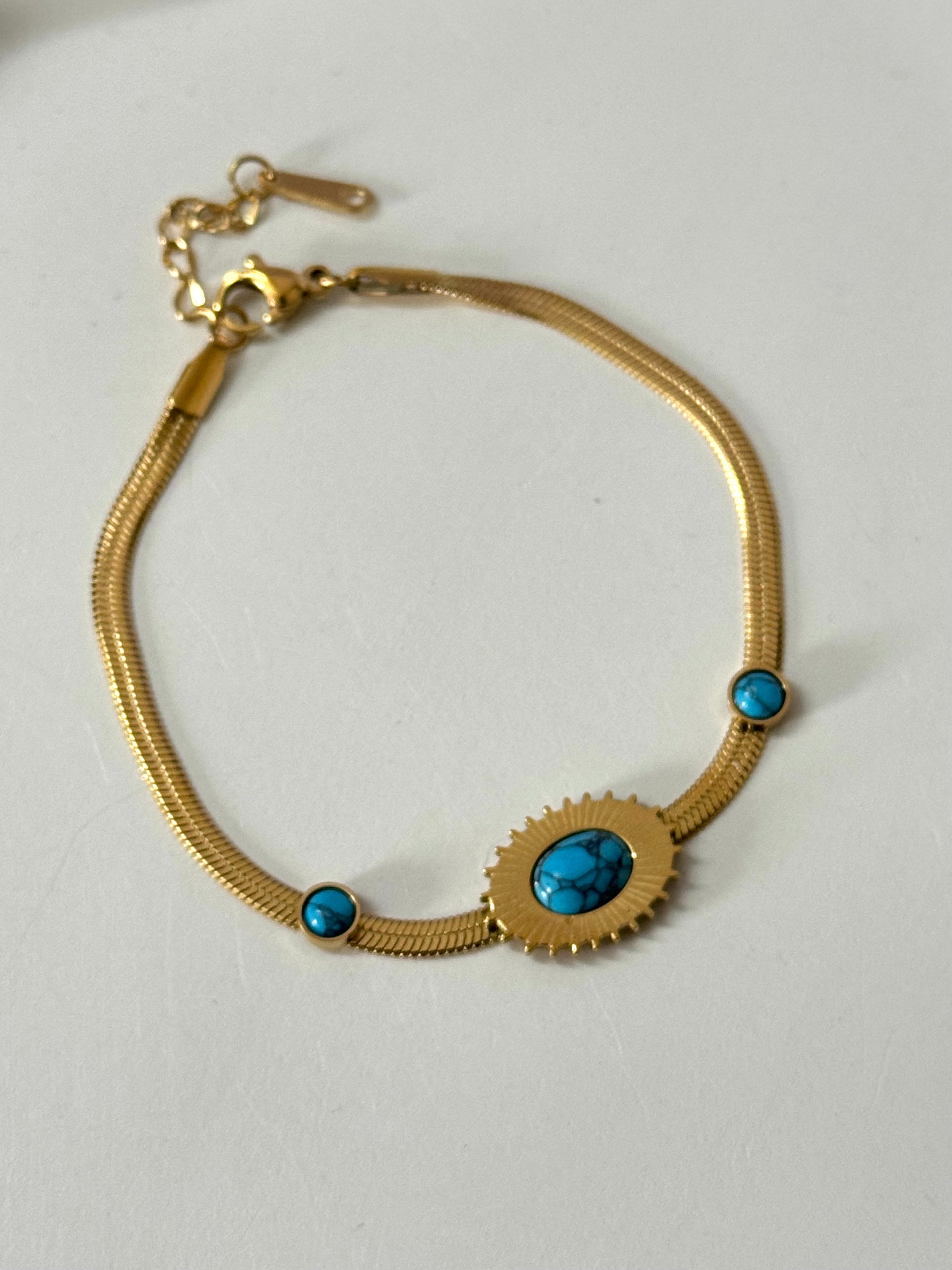 Bohemian Sun 18K Gold Plated Antitarnish Bracelet