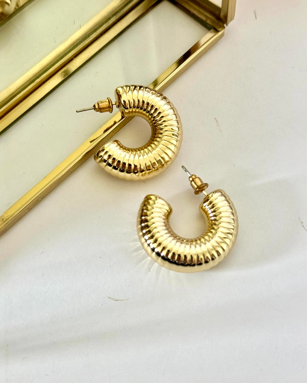 Antitarnish Gold Hoops