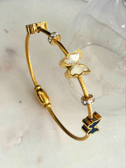 Antitarnish Butterfly Bracelet Bangle